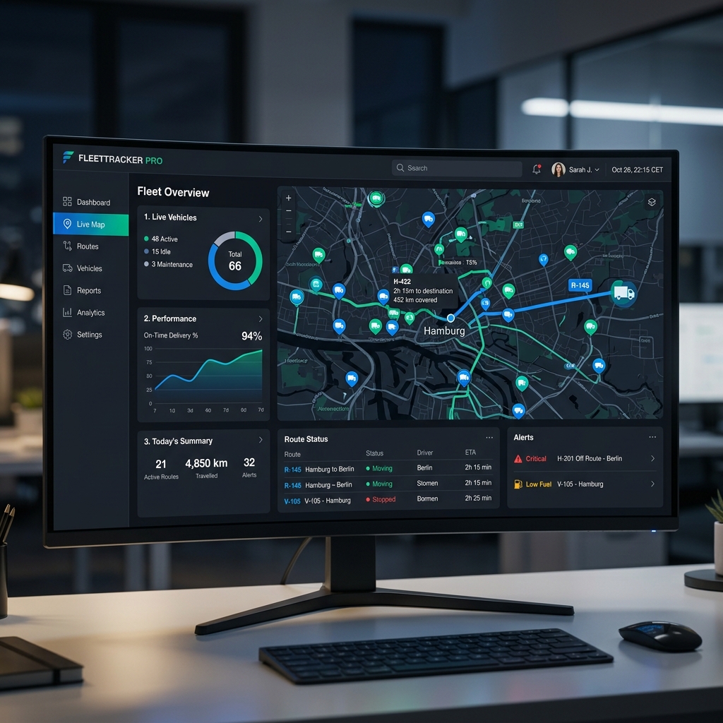 Dashboard Monitoring Real-Time Easytracgps